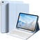 BFGTSJF Keyboard Case for iPad A16 11th Generation 11 Inch 2025 iPad 10th Generation 109 inch 2022 Stand Folio Detachable Bluetooth Keyboard Cover with Pencil Holder Blue