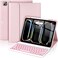 HOTLIFE for iPad Pro 13 Inch M4 2024 Case with Keyboard Magnetic Detachable 7 Color Backlit Keyboard Case for iPad Pro 13 M4 Rechargeable Wireless Keyboard Case with Pencil Holder Pink