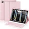 HOTLIFE for iPad Pro 13 Inch M4 2024 Case with Keyboard Magnetic Detachable 7 Color Backlit Keyboard Case for iPad Pro 13 M4 Rechargeable Wireless Keyboard Case with Pencil Holder Pink