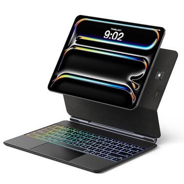 runelk Keyboard Case for iPad Pro 13inch M4 2024 AutoConnect Design No Charging Required MagicStyle Magnetic Keyboard Case with MultiTouch Trackpad Compatible with iPad Pro 13