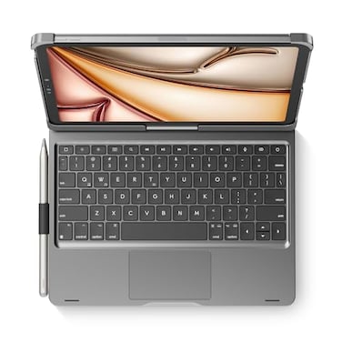 edaiser Swivel Keyboard Case for 2026 iPad Air 11inch M4 M3 M2 iPad Air 5th 4th Gen iPad Pro 11 inch 4th1st 20222018 360 Rotatable Cover with Pencil Holder Trackpad Backlit Space Gray