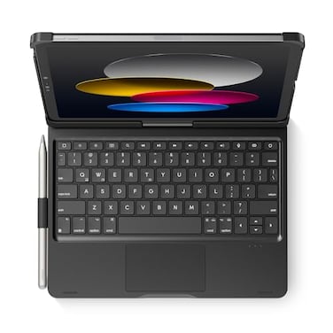 edaiser Swivel Keyboard Case for Apple iPad 11th Gen 2025 A16 iPad 10th Generation 109inch 360 Degree Rotatable Cover and Pencil Holder MultiTouch Trackpad RGB Backlit Black