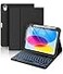 Hamile for iPad 11th 10th Generation Case with Keyboard 7 Colors Backlit Wireless Detachable Folio Keyboard Cover with Pencil Holder for iPad 11inch A16 2025 10th Gen 109 Inch 2022 Black