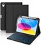 Hamile for iPad 11th 10th Generation Case with Keyboard 7 Colors Backlit Wireless Detachable Folio Keyboard Cover with Pencil Holder for iPad 11inch A16 2025 10th Gen 109 Inch 2022 Black