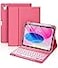 Hamile for iPad 11th 10th Generation Case with Keyboard 7 Colors Backlit Wireless Detachable Folio Keyboard Cover with Pencil Holder for iPad 11inch A16 2025 10th Gen 109 Inch 2022 Pink