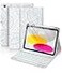Hamile Keyboard Case for iPad 11th 10th Generation 7 Colors Backlit Wireless Detachable Folio Keyboard Cover with Pencil Holder for iPad 11inch A16 2025 10th Gen 109 Inch 2022 Gray