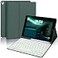 YUNPLE for iPad 9th 8th 7th Generation Case with Keyboard 102 7 Color Backlit Wireless Detachable Folio Keyboard Cover with Pencil Holder Compatible with iPad Pro 105Air 3rd Gen Dark Green