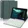 YUNPLE for iPad 9th 8th 7th Generation Case with Keyboard 102 7 Color Backlit Wireless Detachable Folio Keyboard Cover with Pencil Holder Compatible with iPad Pro 105Air 3rd Gen Dark Green