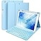 Hamile for iPad 9th8th7th Generation Case with Keyboard 102 Inch 7 Colors Backlit Wireless Detachable Folio Keyboard Cover with Pencil Holder for iPad Pro 105 iPad Air 3rd Gen Sky Blue