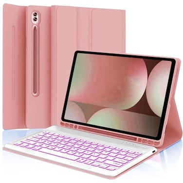 HAASHADA Keyboard Case for Samsung Galaxy Tab 10 FE Plus 131inch S10 FE Smart Keyboard Case Magentic Cover with SPen Holder Rose Gold