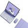 kaidisen Keyboard Case for Galaxy Tab S9 FE Tab S10 S9S8S7S7 FE 124 inch Case with Bluetooth Mouse and Detachable Candy Color Keyboard Cover Round KeyPurple