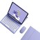 kaidisen Keyboard Case for Galaxy Tab S9 FE Tab S10 S9S8S7S7 FE 124 inch Case with Bluetooth Mouse and Detachable Candy Color Keyboard Cover Round KeyPurple