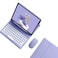 kaidisen Keyboard Case for Galaxy Tab S9 FE Tab S10 S9S8S7S7 FE 124 inch Case with Bluetooth Mouse and Detachable Candy Color Keyboard Cover Round KeyPurple