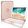 NOKBABO iPad Keyboard Case for iPad Pro 97 inch 2018 iPad 6th Gen 2017 iPad 5th Gen iPad Air 2 1 case with Keyboard 130 Smart Folio Hard Back Cover Ultra Slim Auto Wake and Sleep Rose Gold