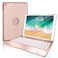 NOKBABO iPad Keyboard Case for iPad Pro 97 inch 2018 iPad 6th Gen 2017 iPad 5th Gen iPad Air 2 1 case with Keyboard 130 Smart Folio Hard Back Cover Ultra Slim Auto Wake and Sleep Rose Gold