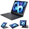 LENRICH iPad pro 129 case with Keyboard 2017 2nd 2015 1st Generation 360 Rotatable Wireless Folio 180 Swivel Stand Hard Cover Auto Sleep Wake up