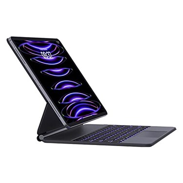 AUSDOM iPad Air 13 Inch Case Keyboard M3M2 20252024 iPad Pro 129 inch 3456th Gen Magnetic Floating MagicStyle Bluetooth Keyboard Case with Smart Trackpad EasySet Floating Cantilever Stand