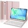 OYOSUOGG Keyboard Case for Samsung Galaxy Tab S10 FE Plus 131 Inch 2025 Magnetic Detachable Wireless Bluetooth Keyboard Slim Protective Folio Cover with S Pen Holder for Samsung Tab S10 FE Plus Pink