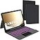 SNOODU Keyboard Case for Samsung Tab A11 PlusA9 Plus 11 7 Colors Backlit Trackpad Keyboard for 11inch Galaxy Tab A9 A11 Plus Smart Touch Wireless Keyboard Folio Book Cover with Pen Holder Kickstand