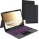 SNOODU Keyboard Case for Samsung Tab A11 PlusA9 Plus 11 7 Colors Backlit Trackpad Keyboard for 11inch Galaxy Tab A9 A11 Plus Smart Touch Wireless Keyboard Folio Book Cover with Pen Holder Kickstand