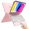 TaIYanG for iPad A16 11th 10th Generation Case with Keyboard 11 inch 2025109 inch 2022Touch Trackpad Keyboard Case for 10th Generation360 RotatePencil HolderKeyboard for iPad 10th GenRose Gold