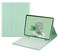 HENGHUI Color Keyboard for Galaxy Tab S8 124 2022 S7 FE 2021 S7 Plus 124 Inch Keyboard Case Cute Round Key Wireless Movable Keyboard Cover with S Pen Holder MintGreen