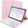 XCHYTECHER Universal Tablet Keyboard Case for 9710110210510911 iPad Samsung Fire Pixel Android 101 inch Tablets 7 Color Rainbow Backlit Removable Keypad with Pen Holder Pink