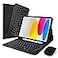 SOPPY Bluetooth Keyboard Case with Mouse for iPad 11th Gen A16 11inch 2025 10th Generation 109 inch 2022 Detachable Protective Cover with Builtin Pen Holder USBC Rechargeable Black