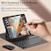 voppton for Samsung Galaxy Z Fold 7 6 5 Keyboard and Mouse Portable Mini 79 inch Bluetooth Keyboard with Leather Stand Case and Pen 4 in 1 Travel Set for Z Trifold Fold7 AccessoriesBlack