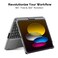 edaiser Swivel Keyboard Case for Apple iPad 11th Gen 2025 A16 iPad 10th Generation 109inch 360 Degree Rotatable Cover and Pencil Holder MultiTouch Trackpad RGB Backlit Space Gray