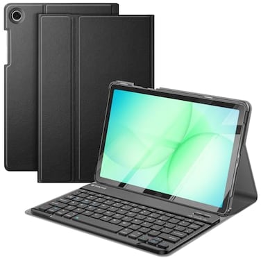 FINTIE Keyboard Case for Samsung Galaxy Tab A11 Plus 2025 A9 Plus 11 Inch 2023 Slim Lightweight Stand Cover with Magnetically Detachable Wireless Bluetooth Keyboard Black