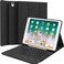 QYiiD Keyboard Case for iPad Pro 129 2015 2017 2nd 1st Generation Slim Lightweight Cloth Texture Case with Detachable Wireless Keyboard for iPad Pro 129 Inch Black