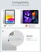 ZENLU iPad 10th 11th A16 2025 Generation Case with Keyboard Detachable Rugged Protective Case with 7Color Backlit Keyboard MultiTouch Trackpad Pencil Holder Vertical Kickstand White