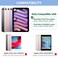 FUWANG Keyboard Case for iPad mini 7 A17 Pro 2024 iPad mini 6th Generation 2021 83inch 360 Swivel MultiTouch Trackpad 7Color Backlit Keyboard Cover with Pencil Holder Blue