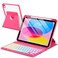 EAMPANG Case with Keyboard for iPad A16 11th 10th Generation 11109 inchRainbow Backlit Detachable Keypad Rotatable Magnetic Cover with Pencil Holder for iPad 11 2025 10 Gen 2022 Watermelon Red