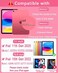 EAMPANG Case with Keyboard for iPad A16 11th 10th Generation 11109 inchRainbow Backlit Detachable Keypad Rotatable Magnetic Cover with Pencil Holder for iPad 11 2025 10 Gen 2022 Watermelon Red
