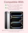 Hamile for iPad Pro 11inch Case with Keyboard M5M4 Magnetic Wireless Detachable Keyboard with MultiTouch Trackpad 7 Colors Backlit Stain Proof Folio Cover for Pro 11 Inch 2025 2024 Light Pink