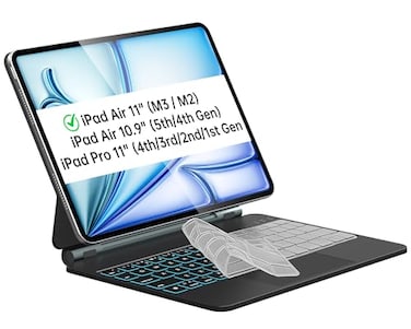 Otuoor Magic Keyboard for iPad Air 11inch M3M2 Uninterrupted View Snap Tight iPad Pro 11inch 4321 Gen Case Keyboard Effortless Command with Comfort Angle for Air 109inch 54th Black