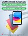 NOKBABO for iPad 11th 10th Generation Case with Keyboard Magnetic Wireless Detachable Folio case with Pencil Holder Keyboard for iPad 11thA162025 ipad 10th Generation2022 Black
