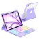 MePadKey Touchpad Keyboard Case for iPad Air 11 inch M3 2025M2 2024 7th6th Generation 360 Rotation Cover with Wireless Backlit Detachable Keypad for Air 109 5th 4th 4 5 6 7 Gen Purple