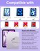 MePadKey Touchpad Keyboard Case for iPad Air 11 inch M3 2025M2 2024 7th6th Generation 360 Rotation Cover with Wireless Backlit Detachable Keypad for Air 109 5th 4th 4 5 6 7 Gen Purple
