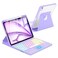 MePadKey Touchpad Keyboard Case for iPad Air 11 inch M3 2025M2 2024 7th6th Generation 360 Rotation Cover with Wireless Backlit Detachable Keypad for Air 109 5th 4th 4 5 6 7 Gen Purple