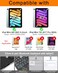 EAMPANG Case with Trackpad Keyboard for iPad mini 7thA17 Pro 20246th Generation 83 inch7Color Backlit Wireless Keyboard Magnetic Detachable MultiAngle Stand Cover for iPad mini 6 7 Black