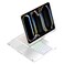 kaidisen 360 Rotatable Keyboard for iPad Pro 11 inch M5M4 20252024 7 Color Backlight Foldable Backlit Keyboard Case with Touchpad 360 RotatingSilver