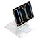 kaidisen 360 Rotatable Keyboard for iPad Pro 11 inch M5M4 20252024 7 Color Backlight Foldable Backlit Keyboard Case with Touchpad 360 RotatingSilver
