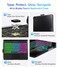 Baisla iPad 10th Generation Case with Keyboard 109 iPad 11th A16 iPad Air 11 M4M3M2 Multi Trackpad 360 Swivel Rainbow Backlit for iPad Air 5th4thiPad Pro 11 4th3rd2nd1st Black