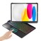 BABG for iPad 10th 11th A16 Case with KeyboardiPad Air 11M4M3M2360Swivel7 Use ModesRainbow Backlight Keyboard for iPad Pro 111st2nd3rd4th GeniPad Air 5thAir 4thBlack