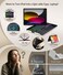 BABG for iPad 10th 11th A16 Case with KeyboardiPad Air 11M4M3M2360Swivel7 Use ModesRainbow Backlight Keyboard for iPad Pro 111st2nd3rd4th GeniPad Air 5thAir 4thBlack
