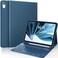 CHESONA Keyboard Case for iPad A16 11th10th Generation 20252022 Detachable Wireless Keyboard Stand Folio Keyboard Cover with Pencil Holder Thin Light Steel Blue