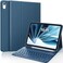 CHESONA Keyboard Case for iPad A16 11th10th Generation 20252022 Detachable Wireless Keyboard Stand Folio Keyboard Cover with Pencil Holder Thin Light Steel Blue